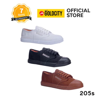 (ใบกำกับภาษีทักแชท) GOLDCITY รองเท้านักเรียน สำหรับทุกเพศทุกวัย พื้นยางพารา กันลื่น ใส่สบาย (37-50) รุ่น 205S