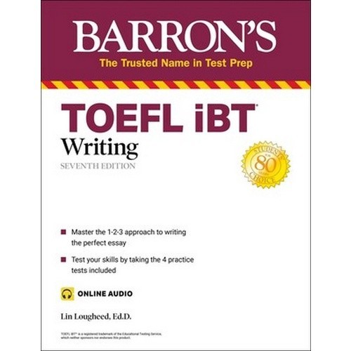 [Chulabook] หนังสือ TOEFL IBT WRITING (WITH ONLINE AUDIO) (BARRON'S TEST PREP) (9781506270715) c321