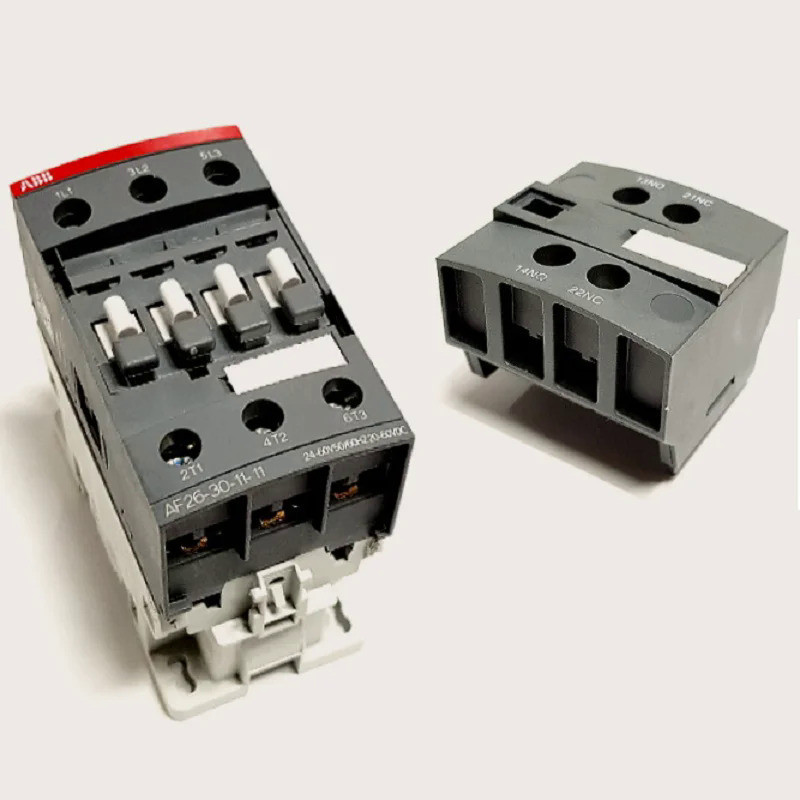 ABB 3-ploe Contactors AF Series Ac/dc ดำเนินการ1NC 1NO 26A 11kw AF26-30-11-13