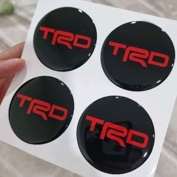 กดโค้ดลด ดูวิธีเก็บรูปที่2●สติกเกอร์ติดดุมล้อ TRD 47,52,60 (4ดวง) สติกเกอร์เคลือบเรซิ่นอย่างหนา แต่งซิ่ง