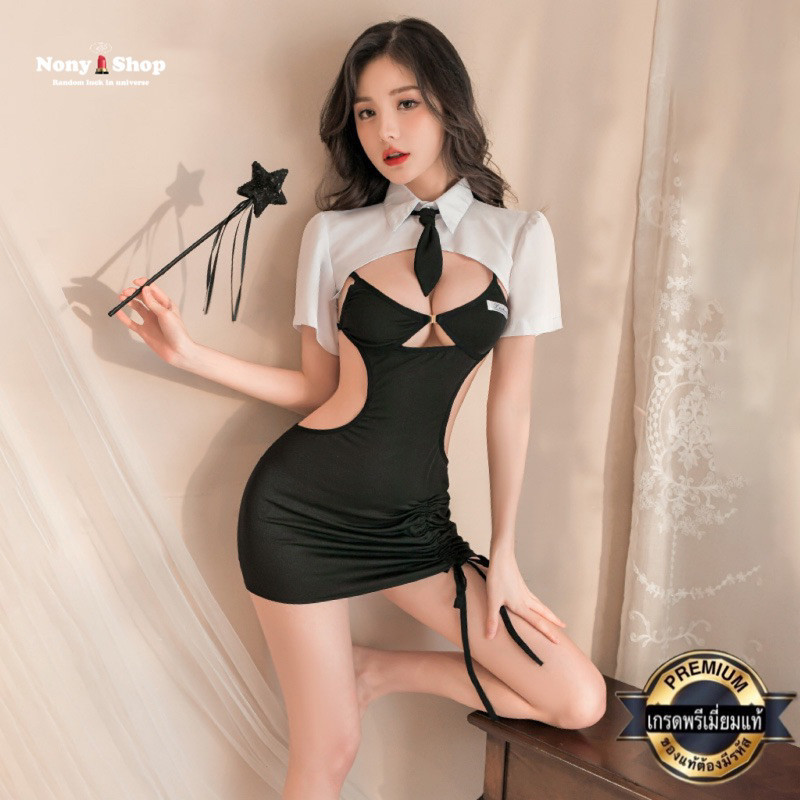 ชุดนอนเซ็กซี่ 36 AA6526 ชุดคอสเพลย์สาวออฟฟิต ชุดนอนไม่ได้นอน งานป้ายFeetmoi แท้ เกรดพรีเมี่ยมแท้ต้นฉบับ