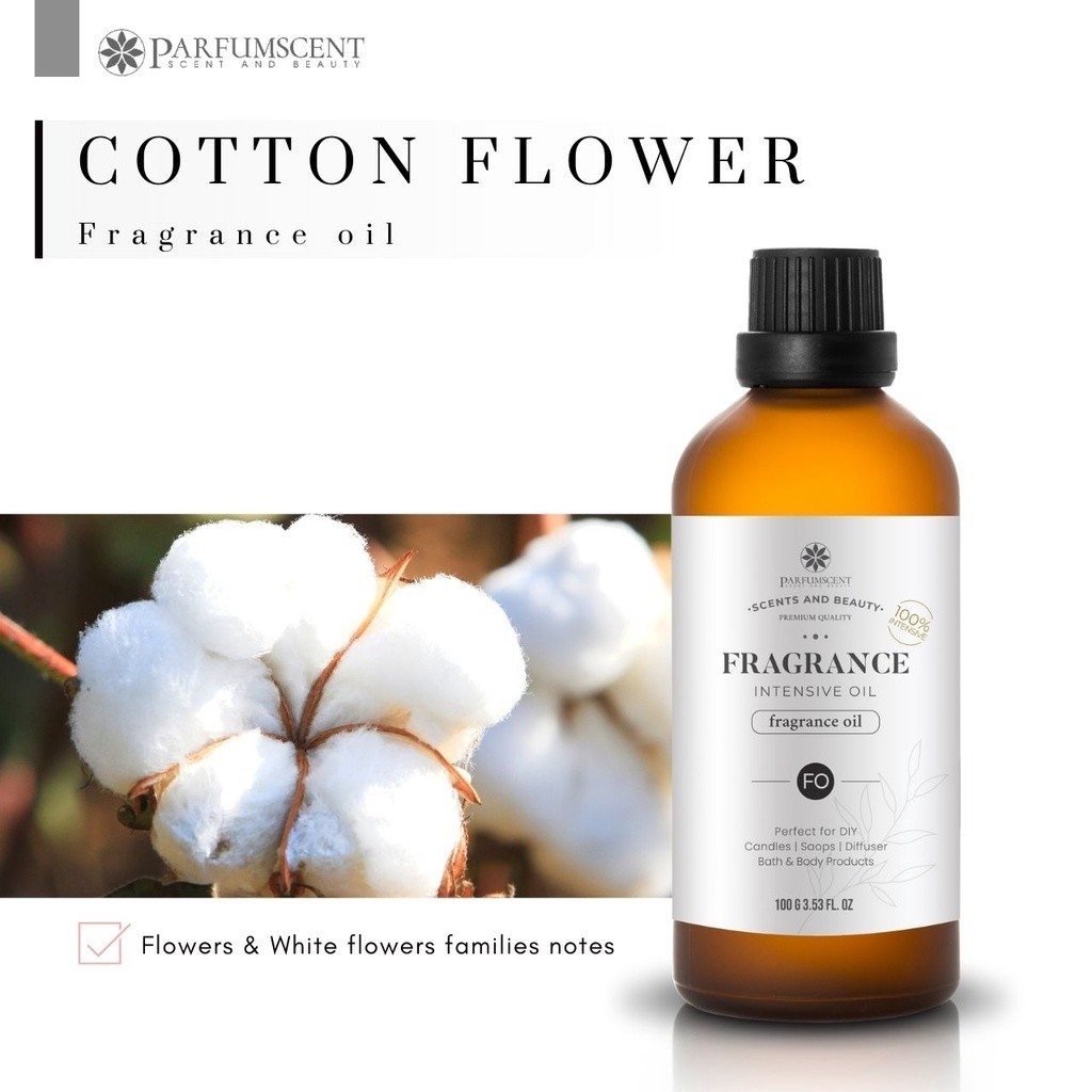 PARFUMSCENT หัวน้ำหอม Cotton Flower fragrance oil