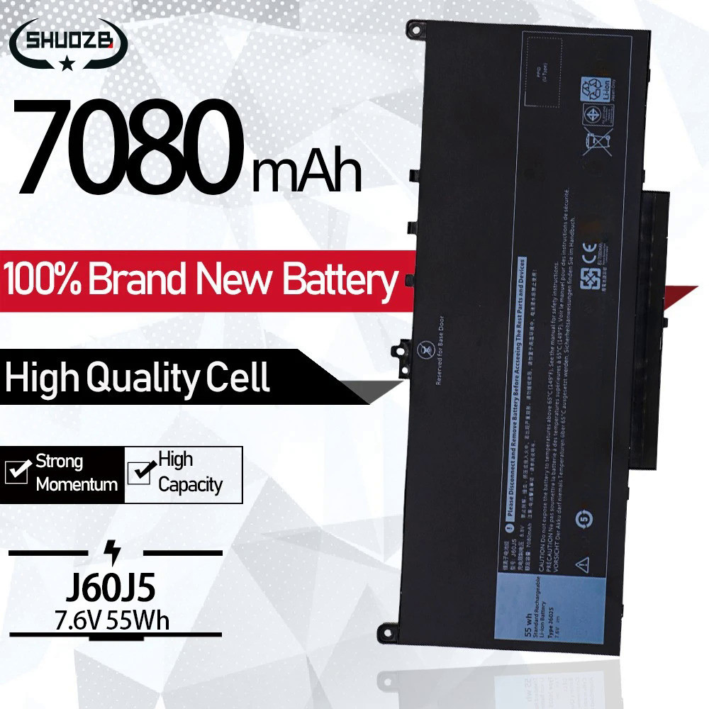 New J60J5 E7270 E7470 Laptop Battery For Dell Latitude 7470 7270 Series J6OJ5 R1V85 MC34Y 242WD 1W2Y