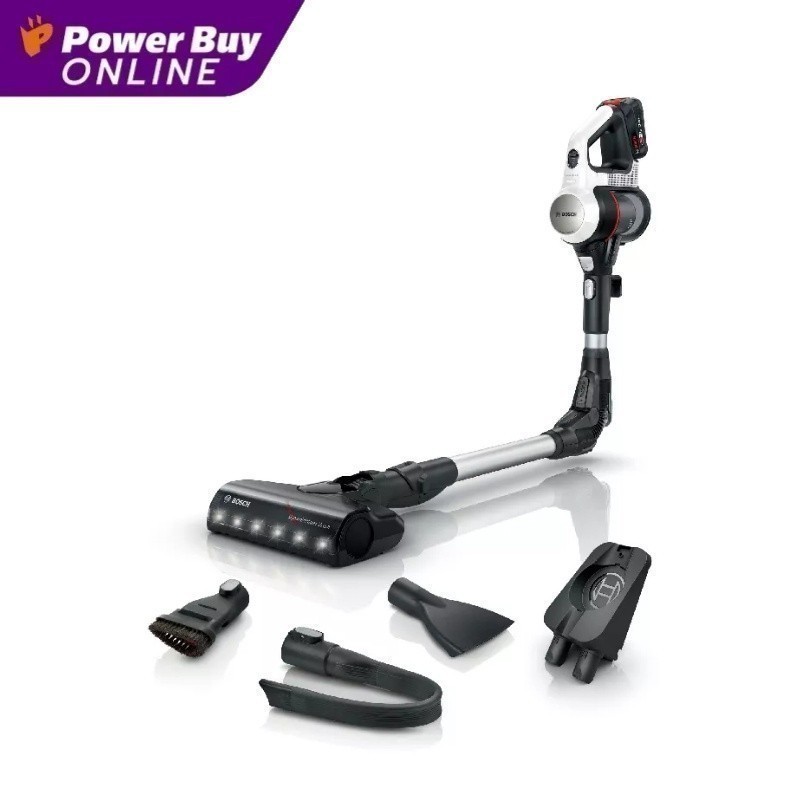 BOSCH เครื่องดูดฝุ่นแบบด้าม (0.3 ลิตร, สีขาว) รุ่น BBS711W
