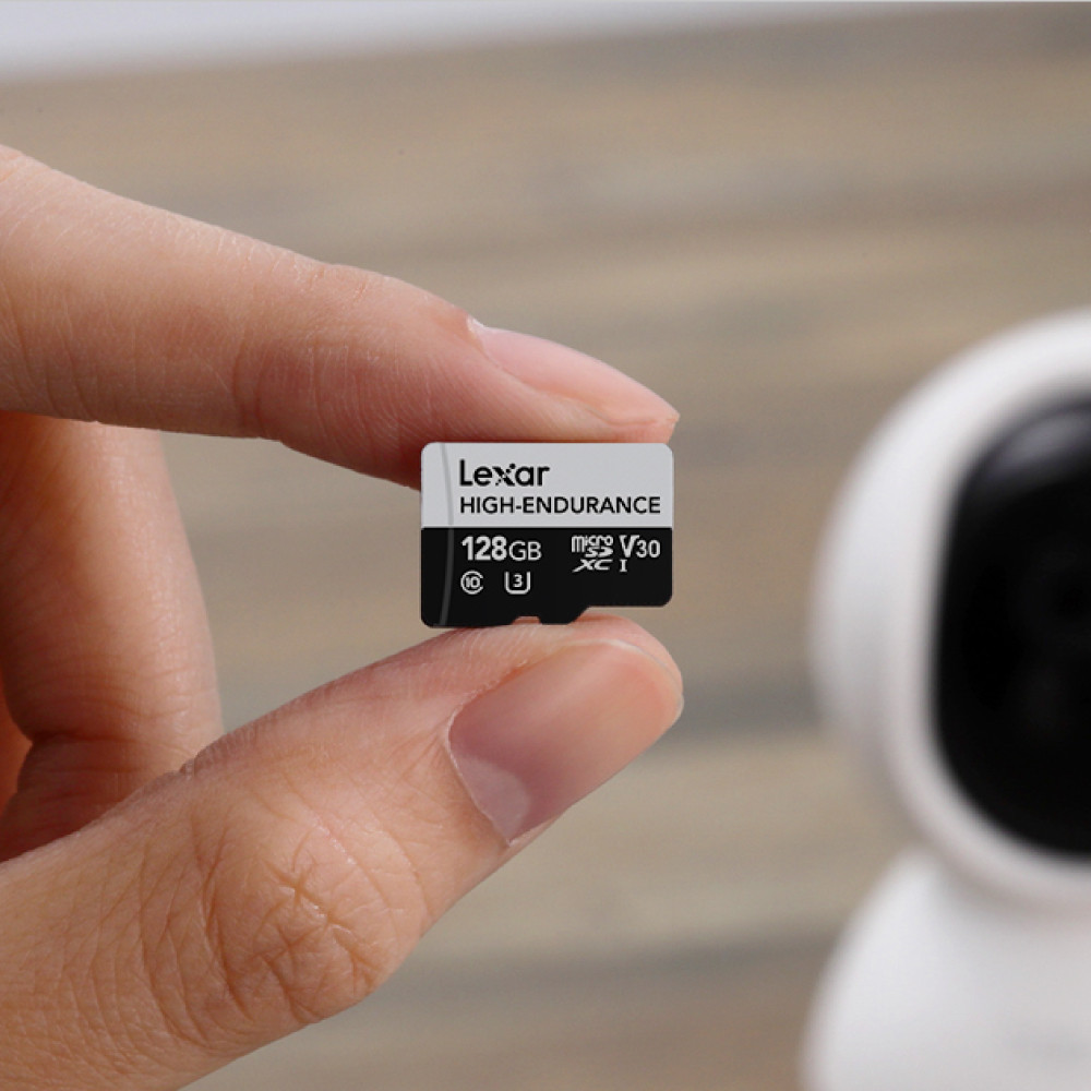 การ์ดหน่วยความจำ ไมโครเอสดีการ์ด LEXAR HIGH-ENDURANCE 32GB MICROSD CARD SPEED 100MB/S (LMSHGED032G) SUPPORTS 1080P FULL-HD AND 4K VIDEO_3
