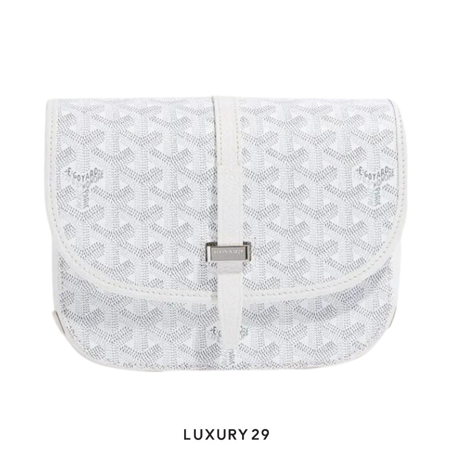 Goyard Belvedere PM Bag White