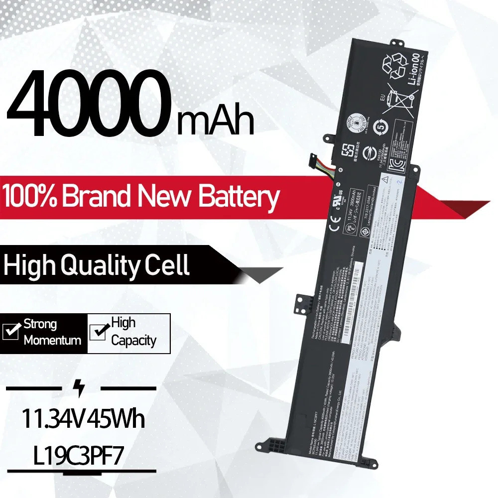 L19C3PF7 L19D3PF5 Battery For Lenovo IdeaPad 3-IML05 3-14IML05 14IIL05 14ADA05 SB10X02601 5B10X02602