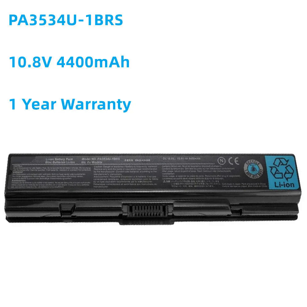 Battery for Toshiba satellite, from Toshiba model,, babas098, V, 48 w/hour, A200, A210, A300, A350, 