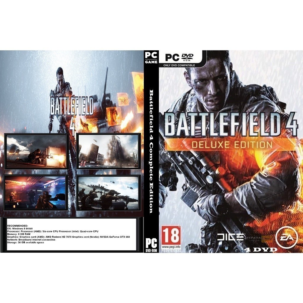 แผ่น Game PC Battlefield 4 Complete Edition (4DVD)
