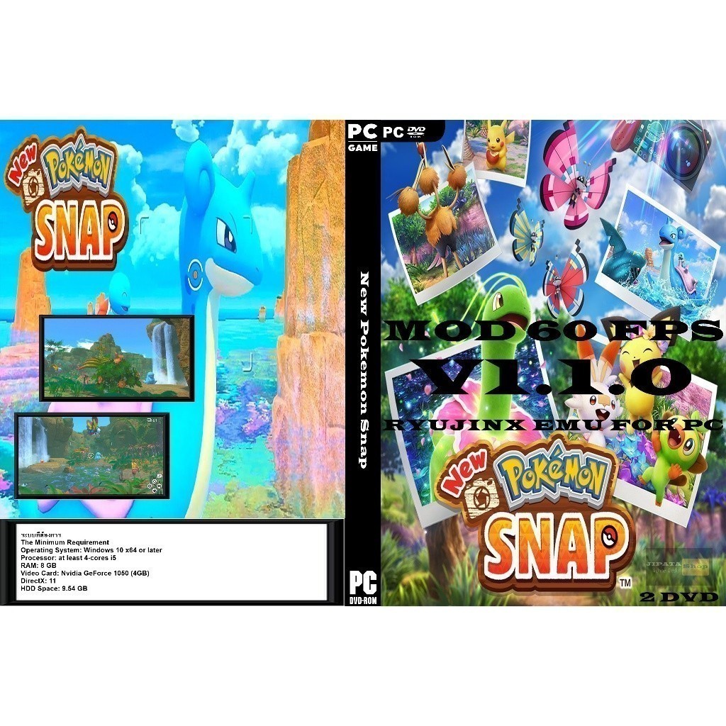 แผ่น Game PC New Pokemon Snap (2DVD)