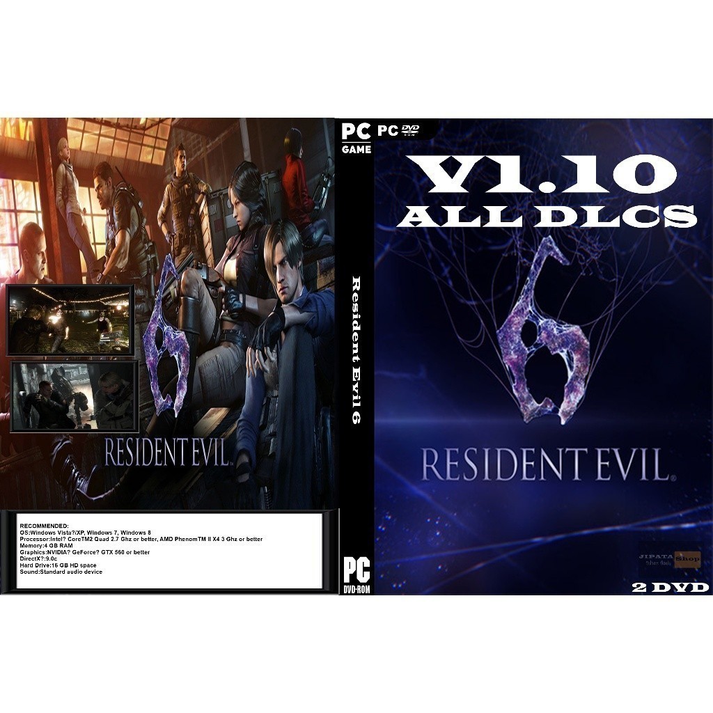 แผ่น Game PC Resident Evil 6 (2DVD)