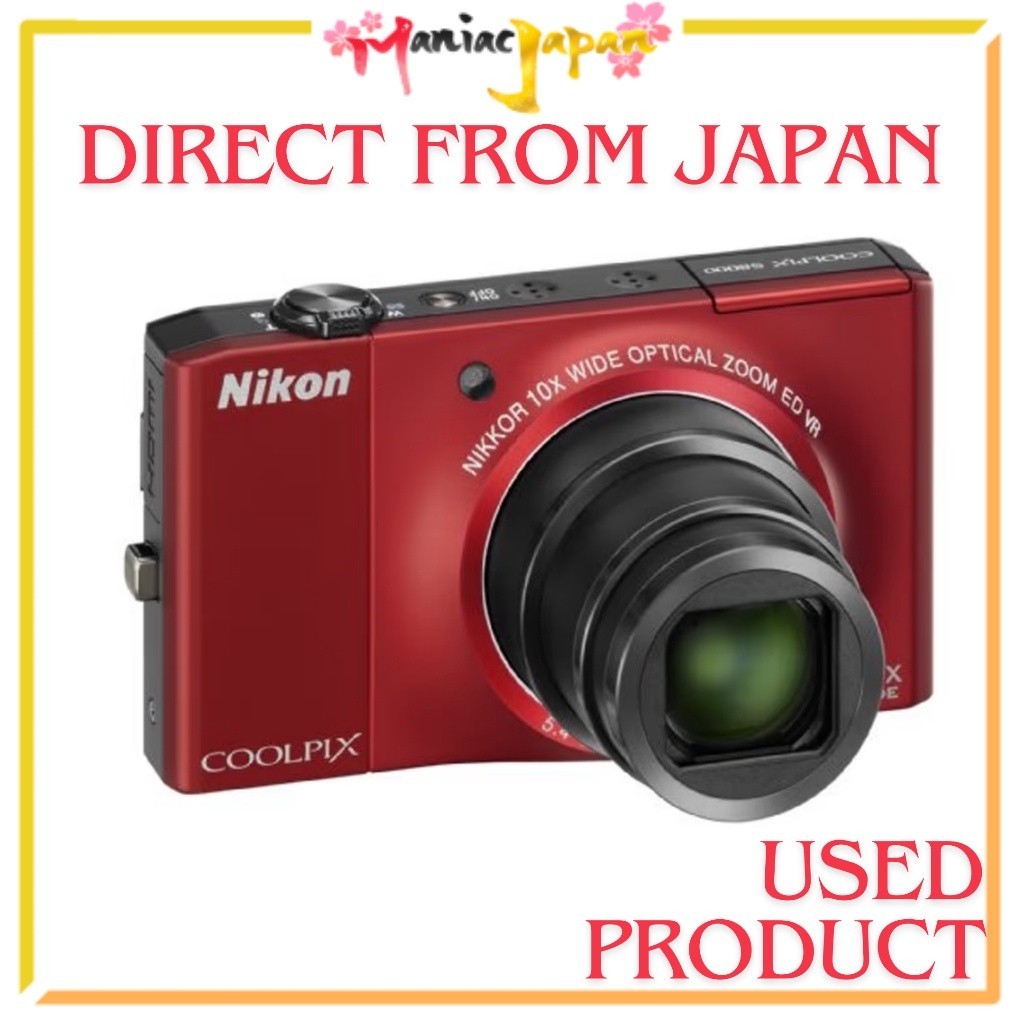 [ กล้องมือสองจากญี่ปุ่น ] กล้องดิจิตอล Nikon COOLPIX S8000 Flash Red S8000RD