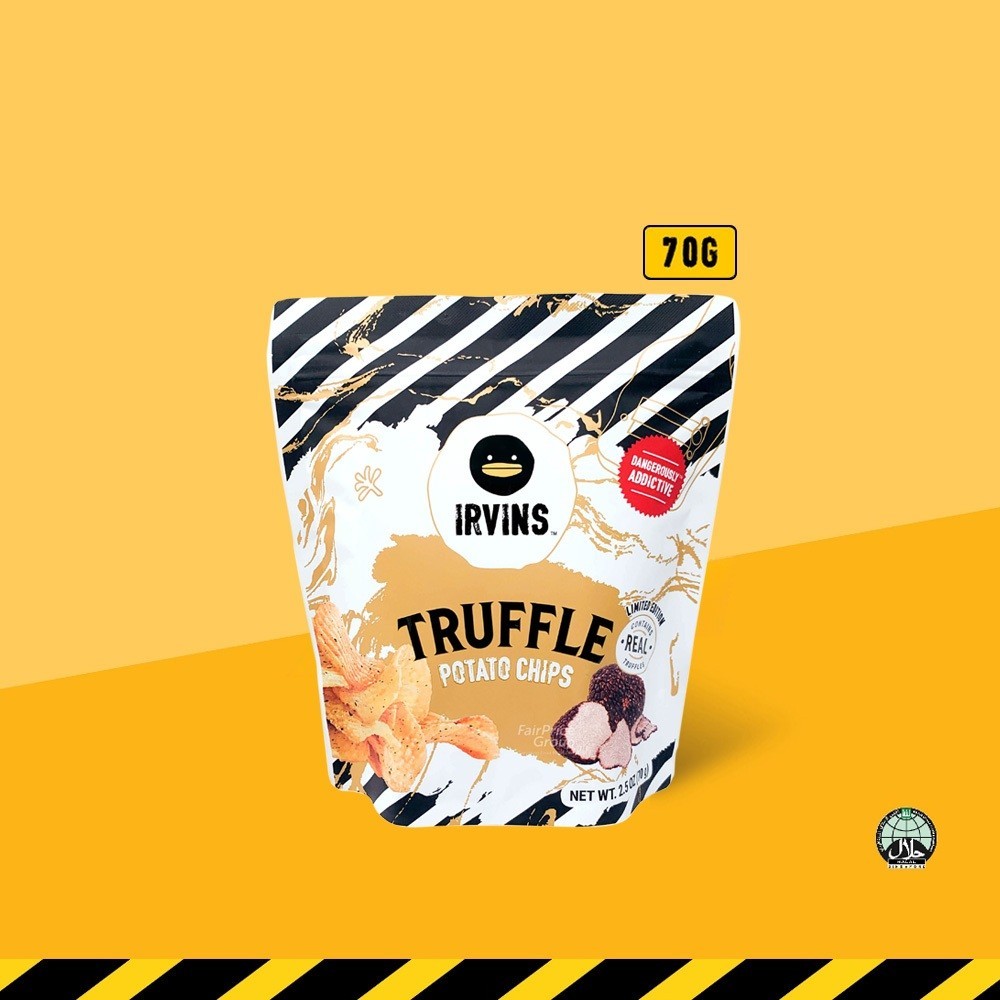 Irvins มันฝรั่งทอดกรอบ รสเห็ดทรัฟเฟิล (Truffle Potato Chips) ขนาด 70 g by Cute Products Plus