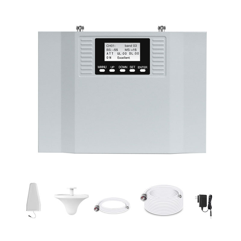 ATNJ Digital Tri Band selective 900 1800 2100MHz signal booster B3 B8 B1 amplifier  2G 3G 4G Wifi co