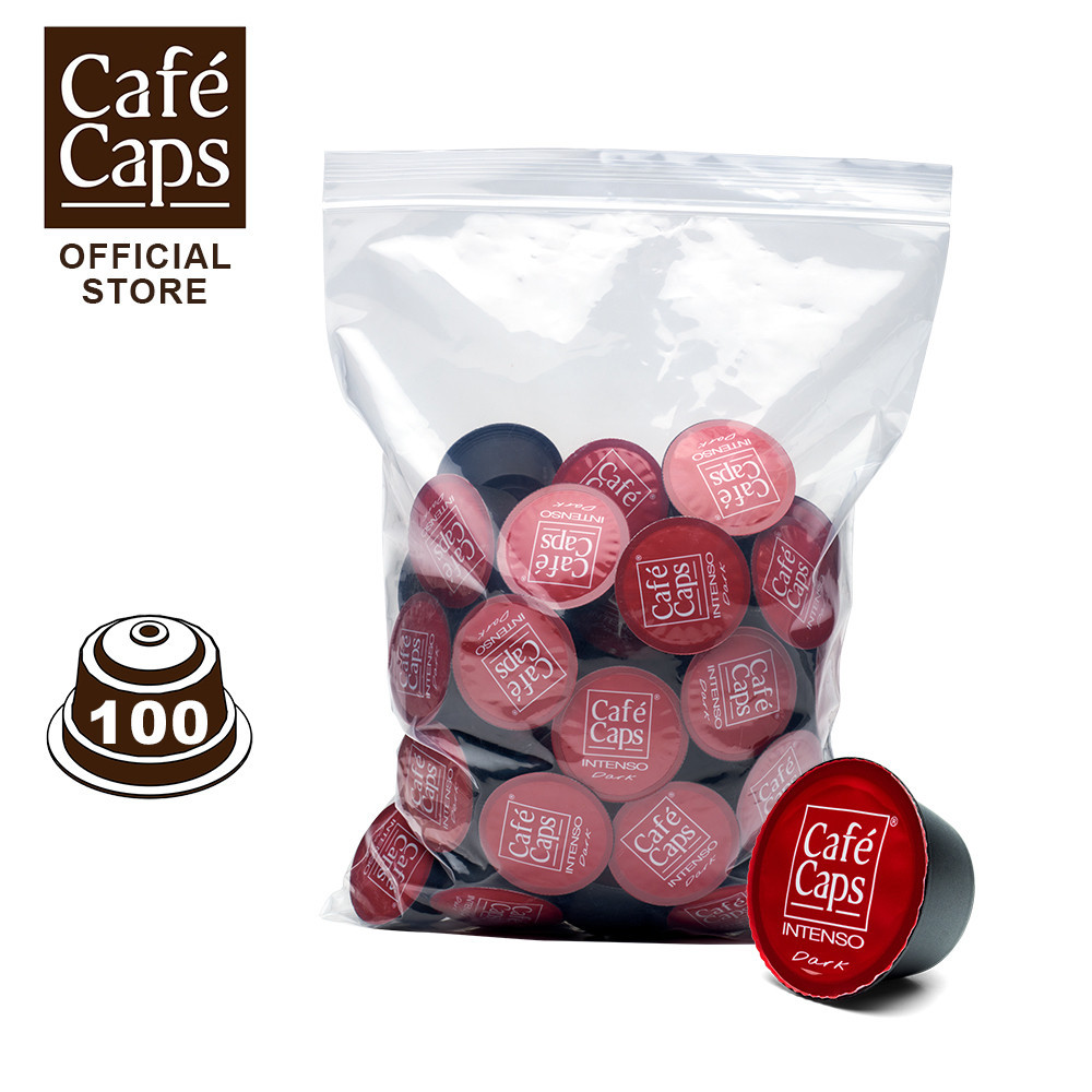 Dolce Gusto Compatible Coffee Capsule Intenso - Cafecaps (1 Bag X 100 Caps) | กาแฟแคปซูล คั่วเข้ม