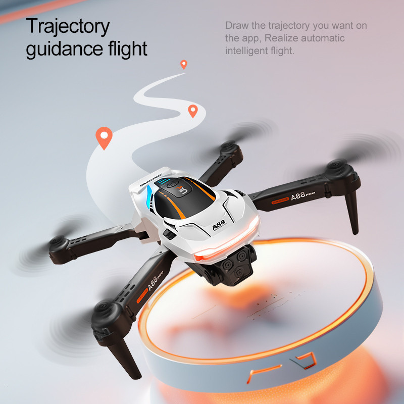 🔥 🔥ใหม่ A88 มินิ Drone UAV 4K 8K HD ถ่ายภาพกล้องคู่ 360 °กล้อง WIFI รีโมทคอนโทรล พับตัวเครื่อง Drone