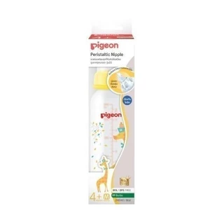 [แพ็คเดี่ยว] Pigeon พีเจ้น ขวดนมคอมาตรฐาน RPP ยีราฟ จุกมินิไซส์ 4ออนซ์ และ 8ออนซ์