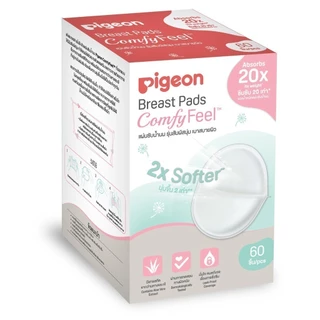 Pigeon พีเจ้น แผ่นซับน้ำนม รุ่นสัมผสันุ่ม เบาสบายผิว ( Breast Pad Comfy Feel) 60/120 ชิ้น