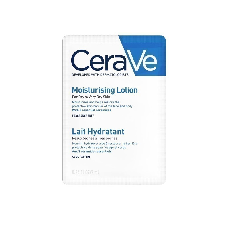 [Gift] เซราวี CERAVE Moisturising Lotion โลชั่นบำรุงผิว เนื้อสัมผัสบางเบา 7ml.(โลชั่น Moisturising Lotion ผิวชุ่มชื้น)