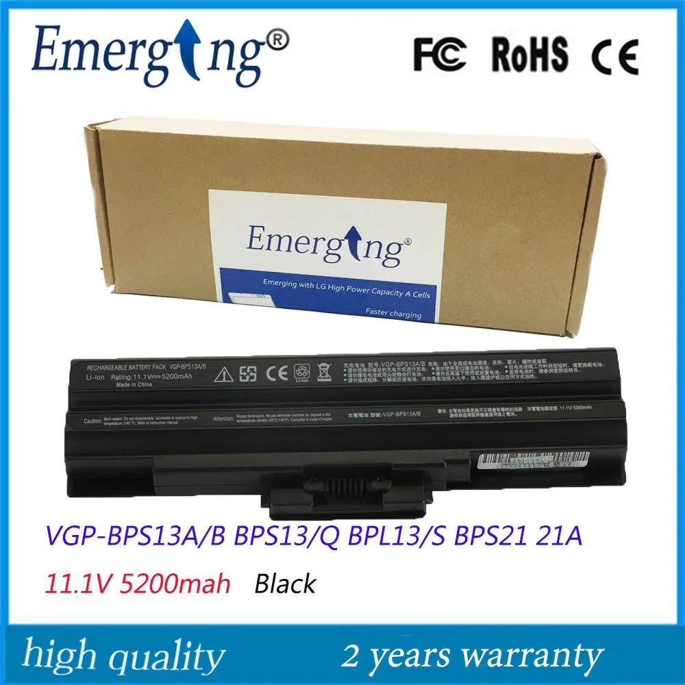 11.1V แบตเตอรี่แล็ปท็อปใหม่สำหรับ SONY VGP-BPS13 /S BPS13A /B VGP-BPS13A /Q VGP-BPL13 TX57CN