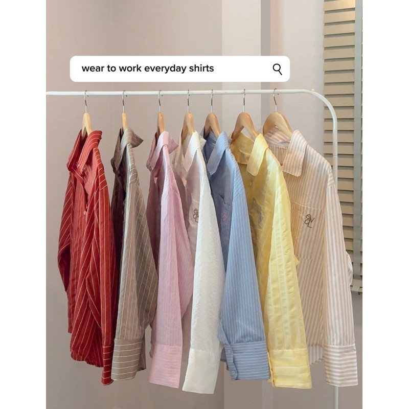 top028 👔 wear to work everyday shirts ✨🎧🩰