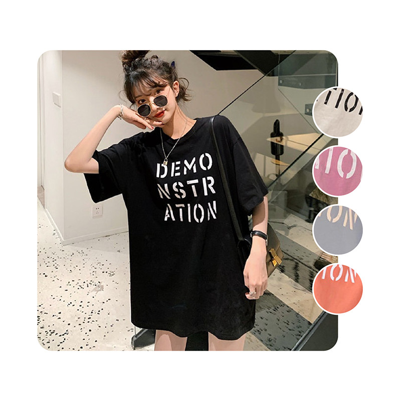 ชุดคู่รัก oversized เสื้อยืดทรงหลวม ผ้าเกาหลี มีให้เลือก 5 สี Free size