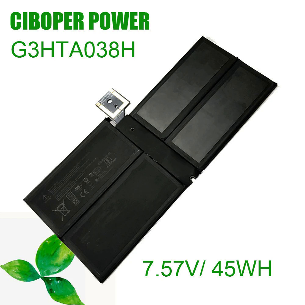 CP แบตเตอรี่แล็ปท็อป G3HTA038H DYNM02 7.57V 45WH/5940MAh สำหรับ Surface Pro 5 1796 Series 12.3 ''นิ้