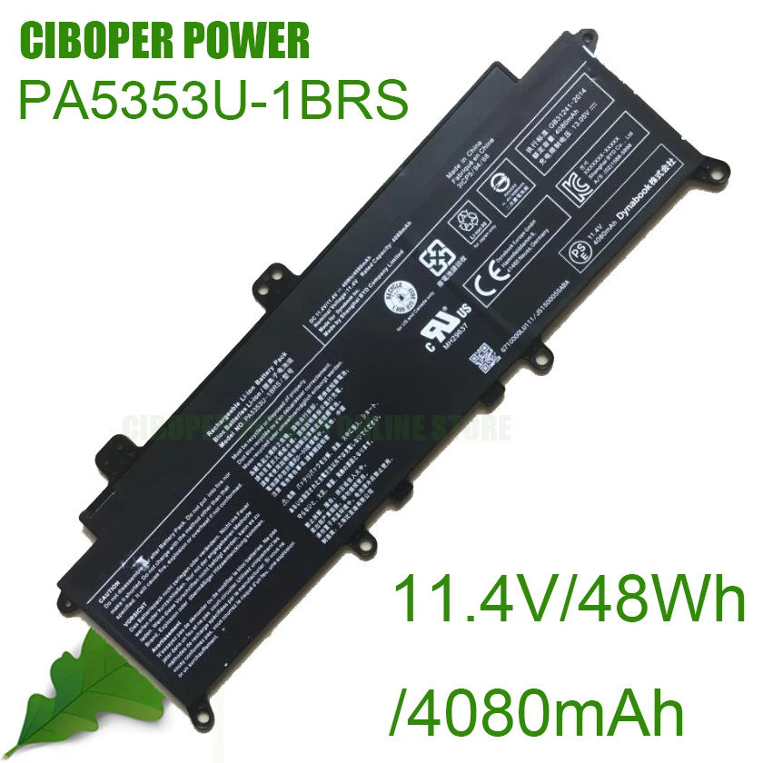 CIBOPER POWER แบตเตอรี่แล็ปท็อปของแท้ PA5353U-1BRS 11.4V/48WH/4080MAh สำหรับ Dynabook X30-F X50-F Se