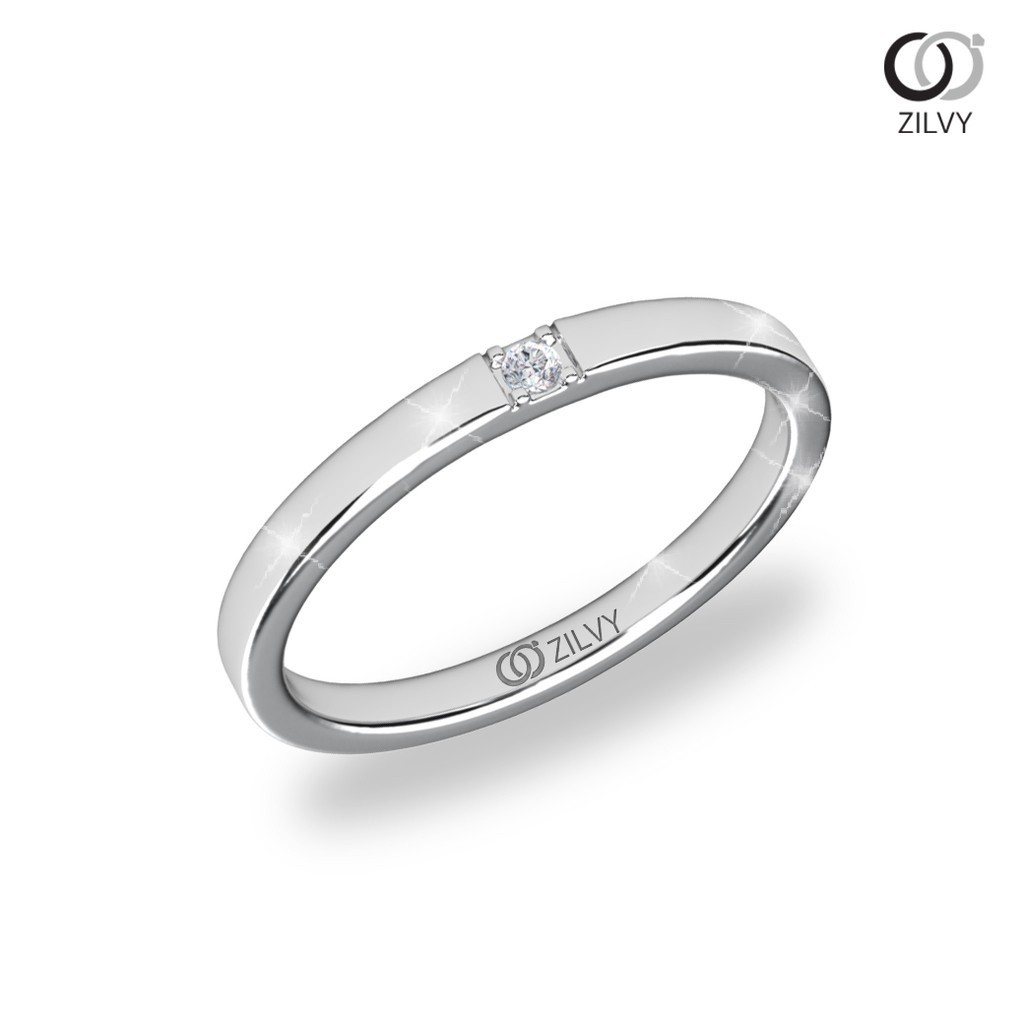 Zilvy - แหวนหญิงเพชรน้ำร้อย 0.02 กะรัต (GR1182)