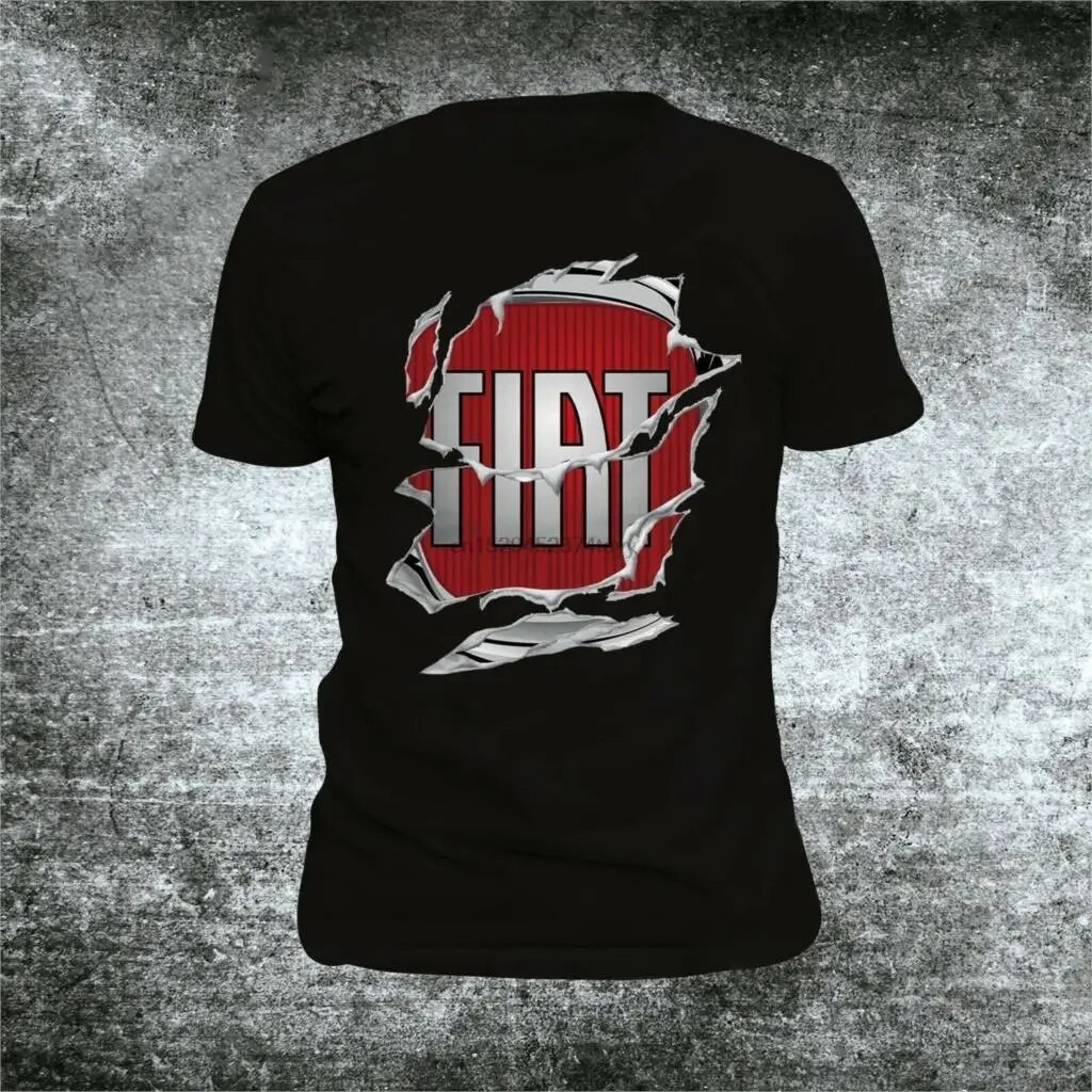 【COD】Fiat Printed T Shirts Short Sleeve Funny Tee