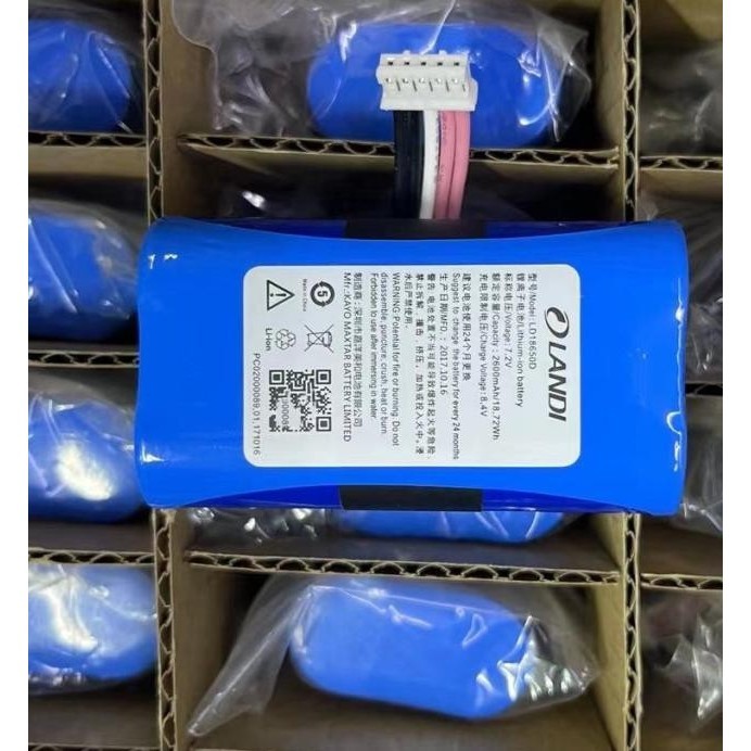 โรงงานเดิมเหมาะสำหรับ แหล่งซุปเปอร์โพลีเมอร์ LD18650D นิวแลนด์N910 สมาร์ทPOSเทอร์มินัล N910