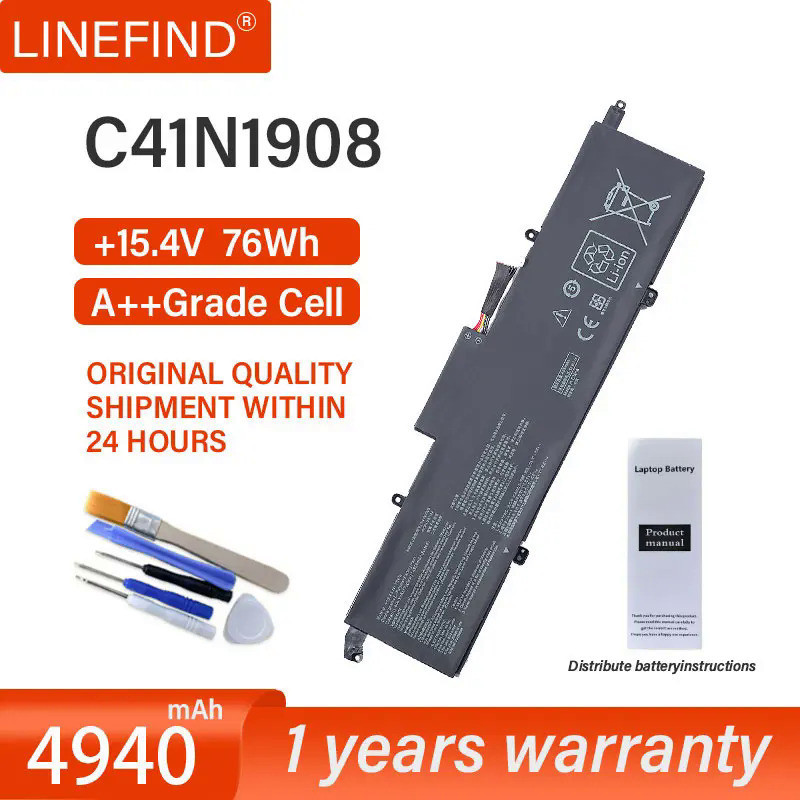 แบตเตอรี่แล็ปท็อป Update 90Wh C41N1906-1 Laptop For GX550LWS GX550LXS FA506IU FA506IV FA706IU