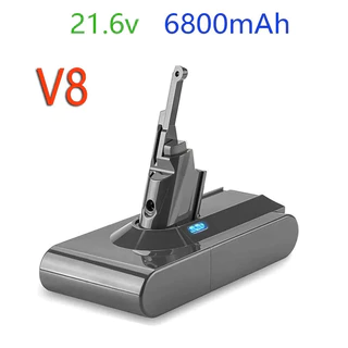 สำหรับ Dyson 6000MAh V8 21.6โวลต์แบตเตอรี่ลิเธียมเครื่องดูดฝุ่นแบตเตอรี่แบบชาร์จไฟได้เครื่องมือแบตเตอรี