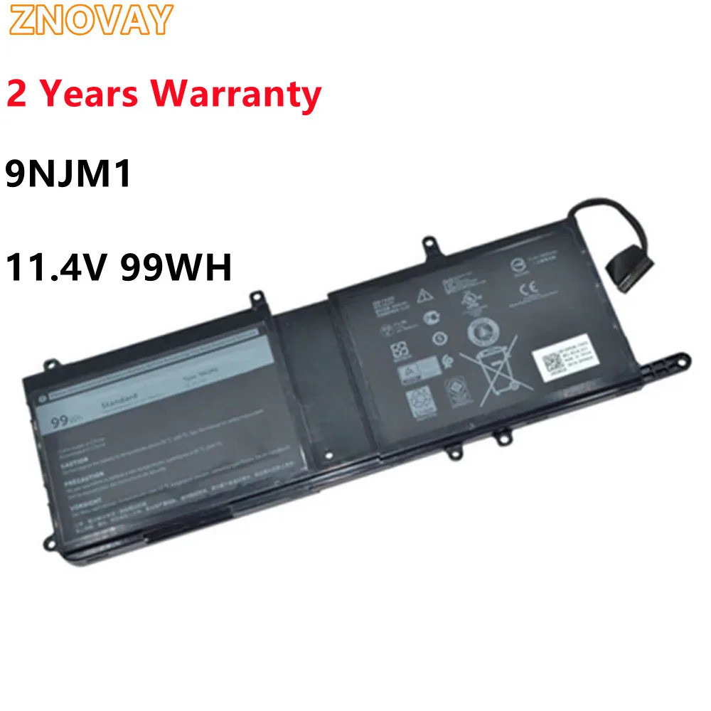 ZNOVAY 9NJM1 11.4V แบตเตอรี่แล็ปท็อป99WH สำหรับ Dell Alienware 15 R3 R4 17 R4 Series โน้ตบุ๊ค P31E P