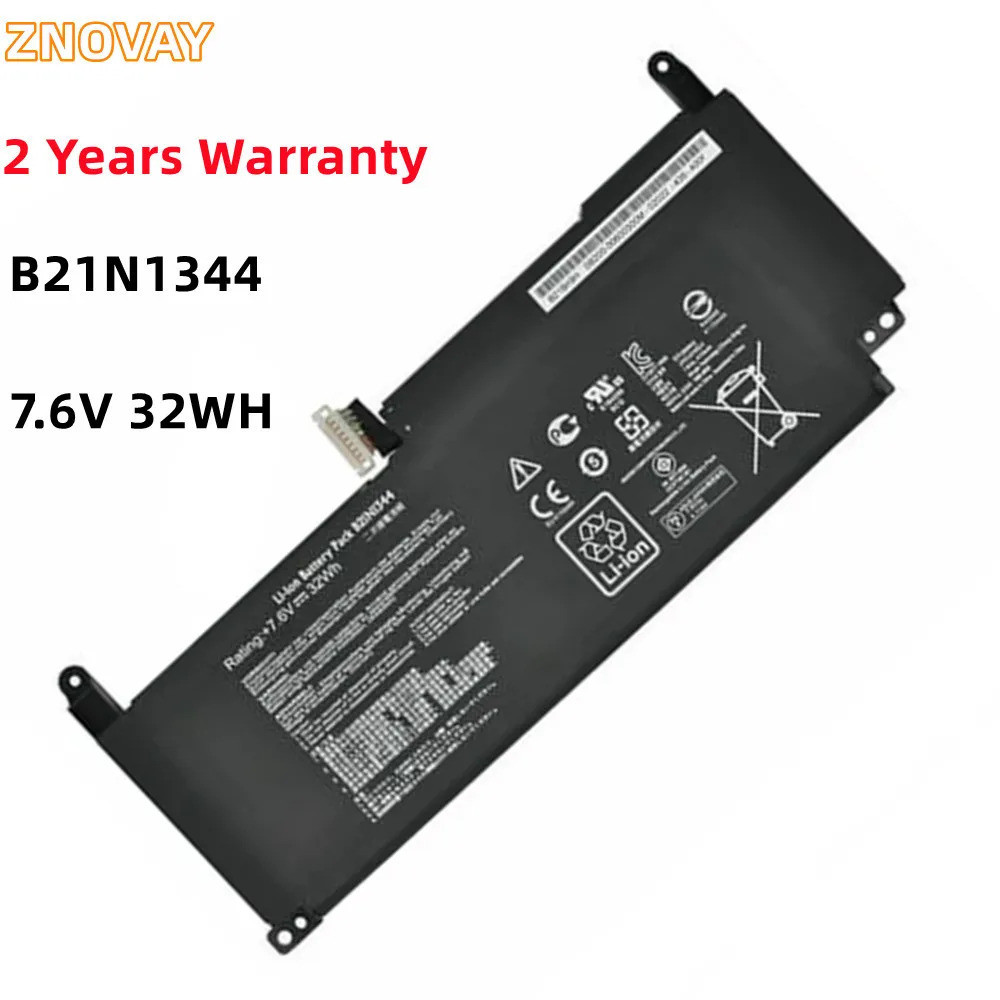 ZNOVAY แบตเตอรี่แล็ปท็อปใหม่สำหรับ B21N1344 7.6V แบตเตอรี่32Wh สำหรับ B21Bn9H Series 0B200-00600300M