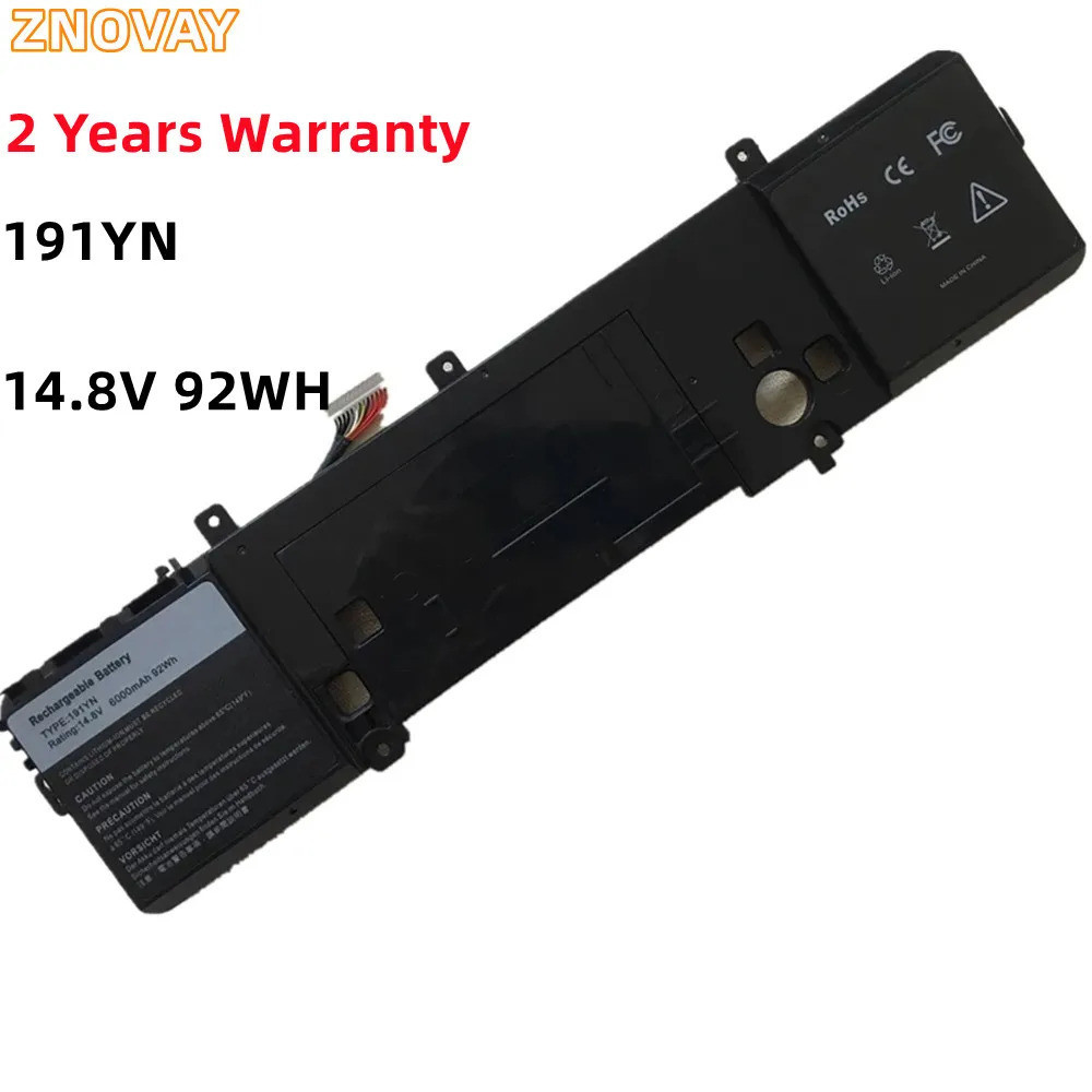 ZNOVAY 410GJ 2F3W1 8NH55 14.8V แบตเตอรี่92WH สำหรับ Dell Alienware 15 R1,15 P42F,191YN ALW15ED-1718 