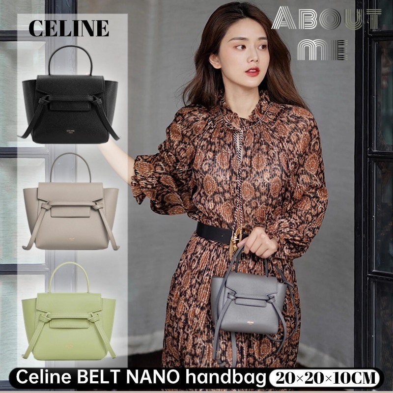 👜 เซลีน Celine BELT NANO Bag Four Sizes (NANO/MINI/PICO/MICRO) Women's Catfish Bag กระเป๋าถือสุภาพสต