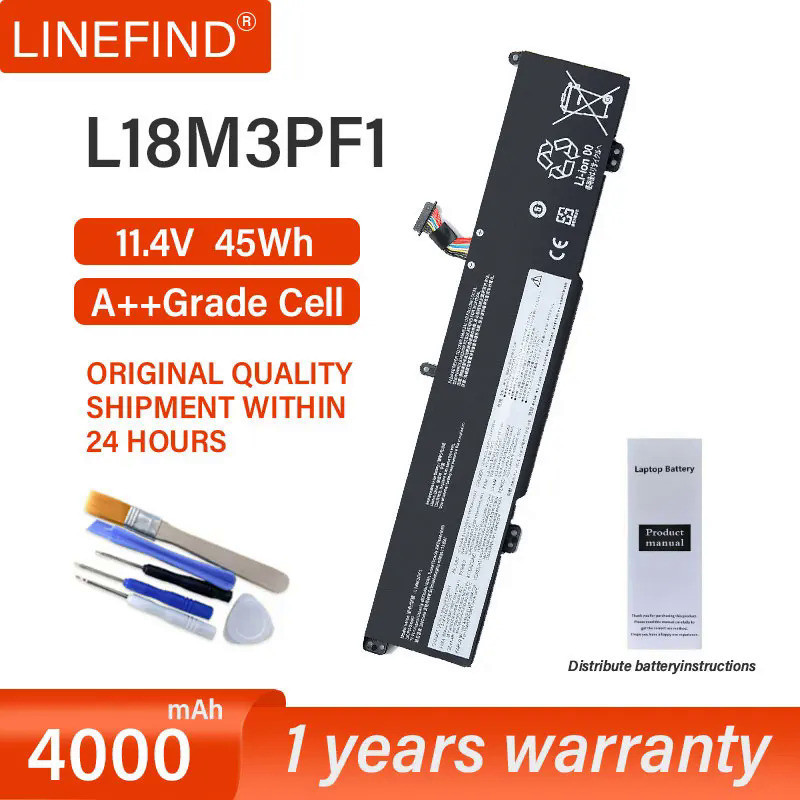 แบตเตอรี่แล็ปท็อป L18M3PF1สำหรับ Lenovo Ideapad L340-15IRH L340-17IRH Gaming Series 5B10T04975 11.52