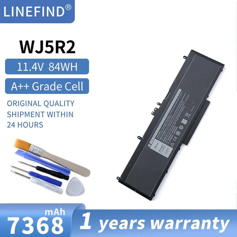 ใหม่11.4โวลต์84Wh WJ5R2แล็ปท็อปแบตเตอรี่เดิมแท้สำหรับ Dell Latitude E5570แม่นยำ3510 04F5YV 0G9G1H Ba