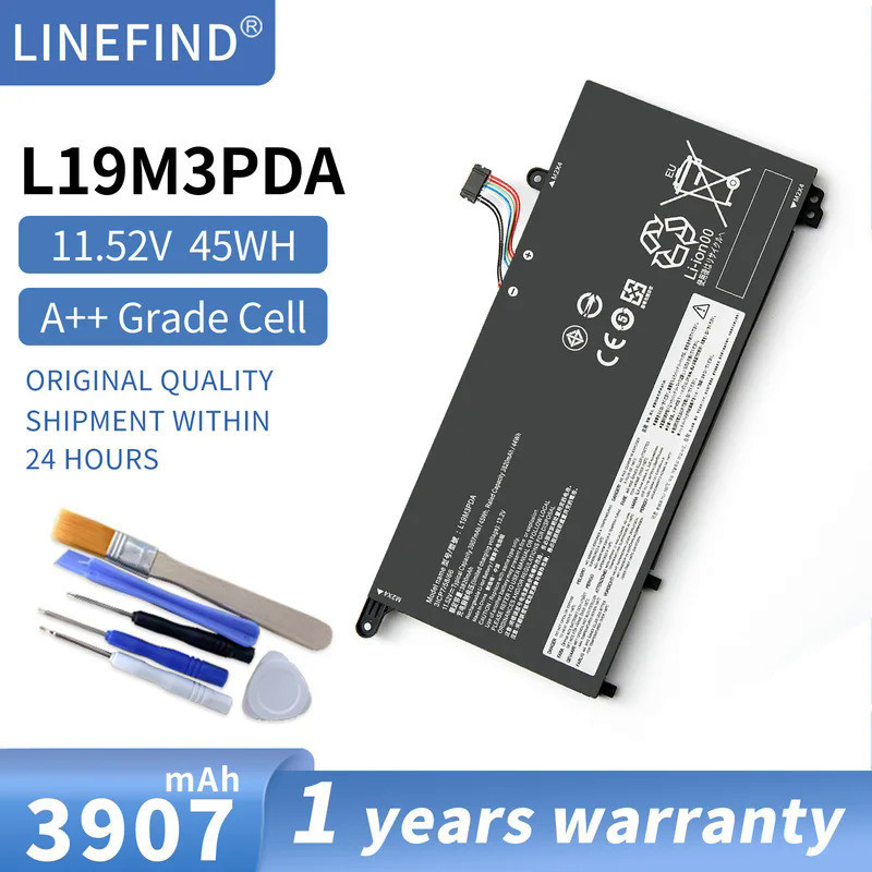 แบตเตอรี่แล็ปท็อป L19L3PDA สำหรับ Lenovo ThinkBook 14 15 G3 G2 K4E-ARE /Itl L19C3PDA L19D3PDA 11.52V