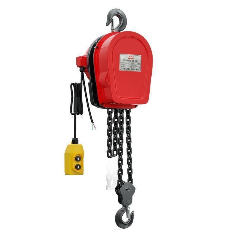 รอกโซ่ไฟฟ้าเครนขนาดเล็กในครัวเรือน380V1t2ตัน3ตัน5T220Vเครนรอกโซ่ไฟฟ้า 65XH