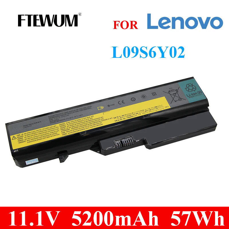 11.1โวลต์5200มิลลิแอมป์ชั่วโมง L09S6Y02แบตเตอรี่แล็ปท็อปสำหรับ Lenovo I Deap AD G460 G465 G470 L09M6
