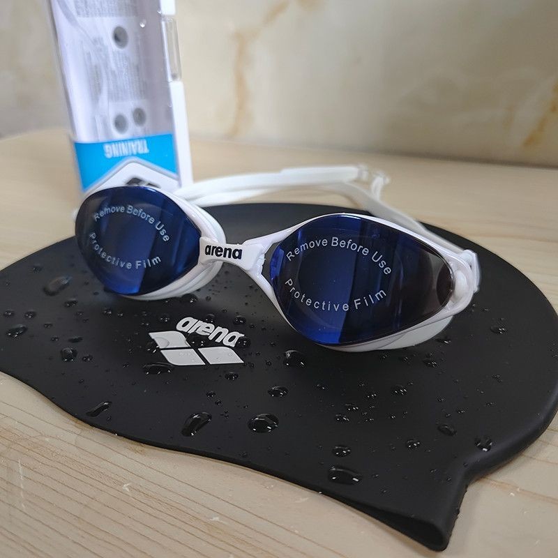 แว่นตา HD กันน้ำArenaแว่นตาว่ายน้ำ Arina ป้องกันหมอกหมวกว่ายน้ำผู้หญิงชุดผู้ชายมืออาชีพกรอบใหญ่ JW0F