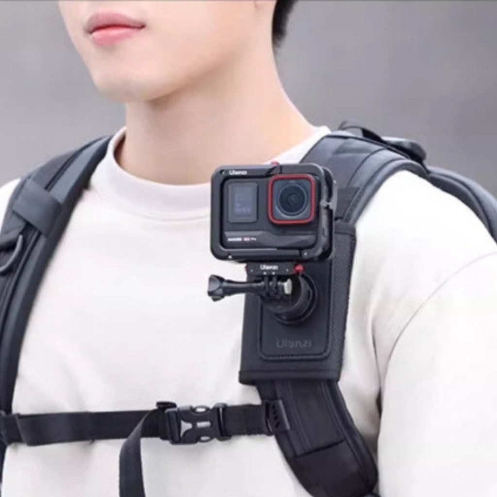 Ulanzi IN02 Metal Cage เคส Insta360 Ace/ Ace Pro มีช่องถอดแบต พร้อม Cold Shoe ต่อไฟเซลฟี่ ไมค์