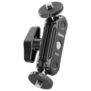 Ulanzi R102 Double Head Clamp แคลมป์ 2 หัว ต่อไมค์ ไฟเซลฟี่ รองรับ Rig กล้อง และขาตั้งมือถือ
