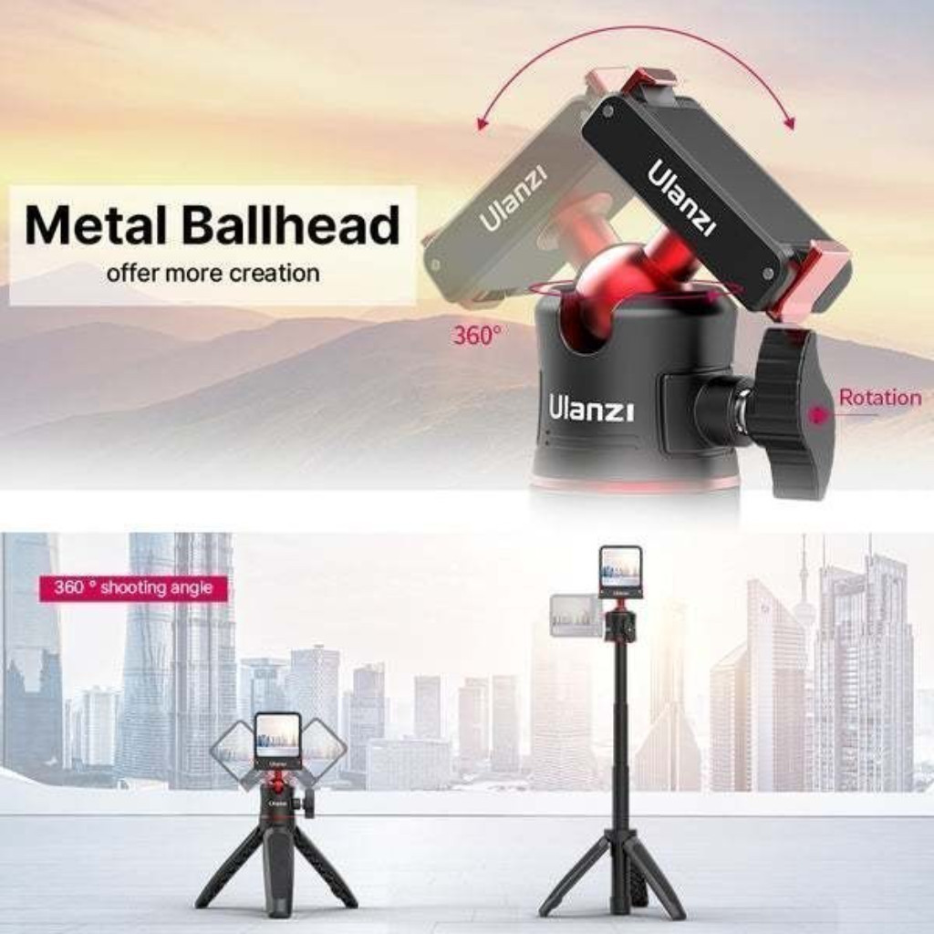 Ulanzi MT50 Magnetic Quick Release Tripod ขาตั้งกล้อง ไม้เซลฟี่ ระบบปลดเร็ว สำหรับ DJI Action 2/3/4