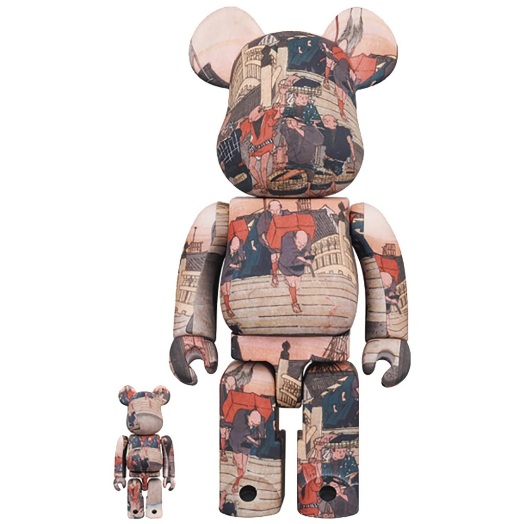 【Direct From Japan】Medicom Tokaido Nihonbashi 53 Station 100% & 400% Be@rbrick 2 Pack
