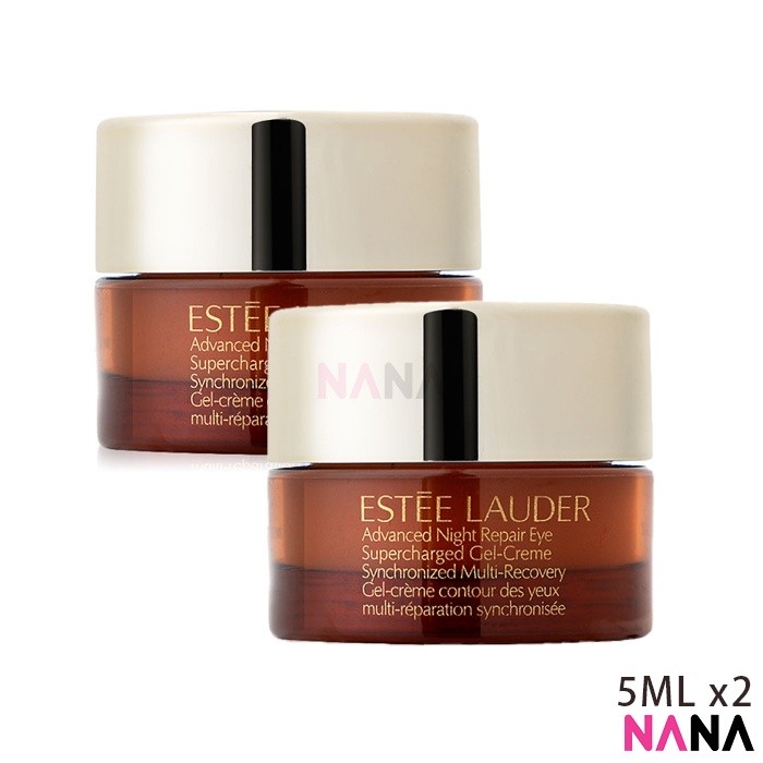 ESTEE LAUDER Advanced Night Repair Eye Supercharged Gel-Crème Synchronized Multi-Recovery Eye Cream 5ml x2 อายเจลช่วยให้รอยคล้ำรอบดวงตาแลดูสว่างขึ้น 5 มล. x 2 ชิ้น