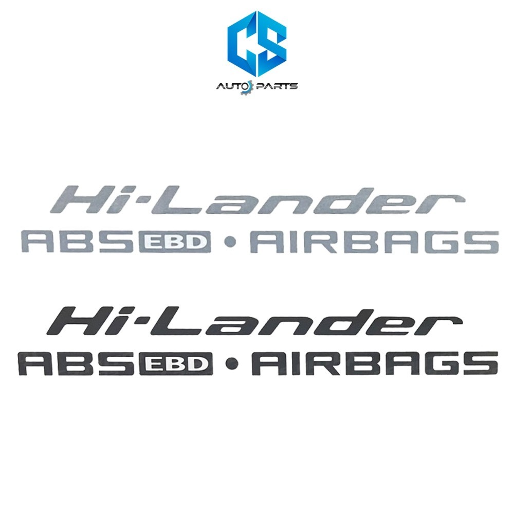 สติ๊กเกอร์ Hi-Lander ABS EBD AIRBAGS - ISUZU D-MAX ปี07-11 (ติดฝาท้ายกระบะ)