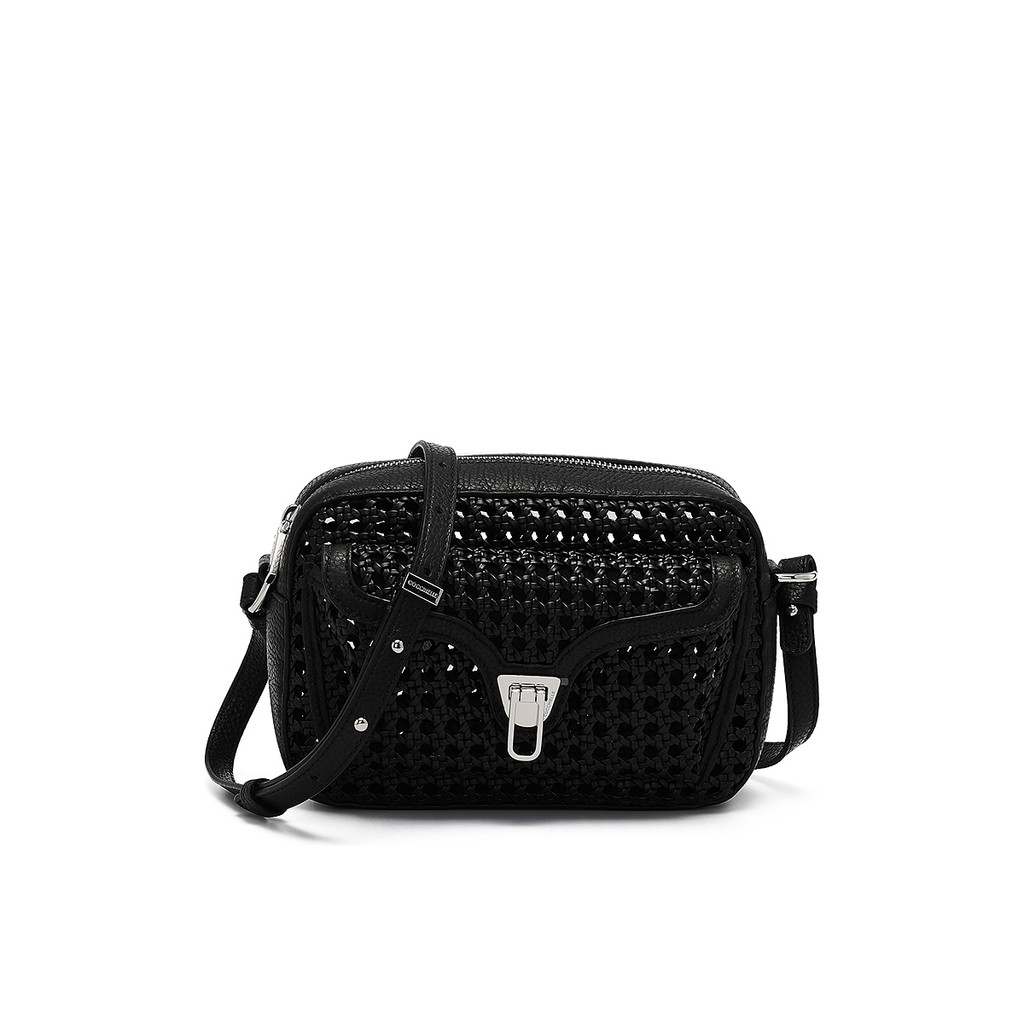 Coccinelle รุ่น Beat Ecoleather Woven 150201 กระเป๋าสะพายผู้หญิง สี NOIR ขนาด 21X15X7 cm